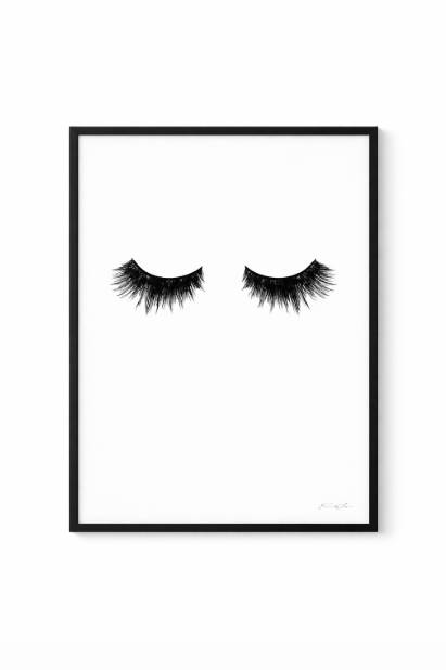 Poster ögonfransar 50x70