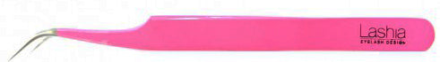 Rosa böjd pincett - LashiaMegastore/Shop Lashia